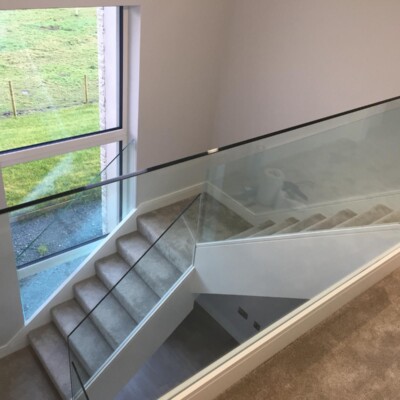 Glass Stairs and Floor Glass Options